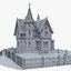 Run-Down Victorian Terracotta Mansion with PBR Materials Updated Version 3D model