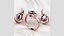 7mm Sapphire Pears Gold Ring and Earrings Set