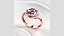 7mm Sapphire Pears Gold Ring and Earrings Set