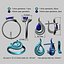 7mm Sapphire Pears Gold Ring and Earrings Set