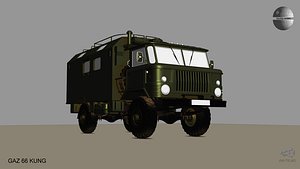gaz 66 kung truck model