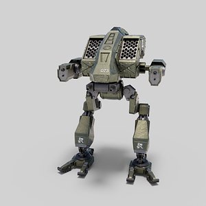 MechWarriors 4 Vulture MKII Rigged 3D