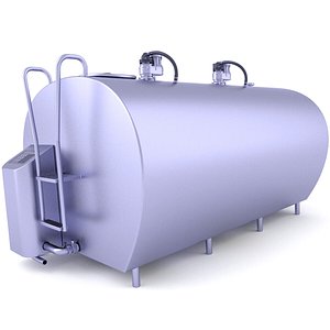 3D Stainless Steel Milk Tank 3