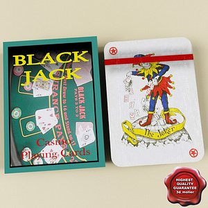 casino playing cards 3d model
