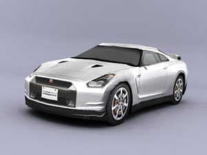 3d nissan gtr model
