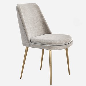 elm finley upholstered dining chair 3D model