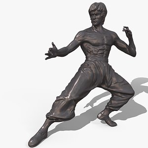 Bruce Lee Statue 3D model