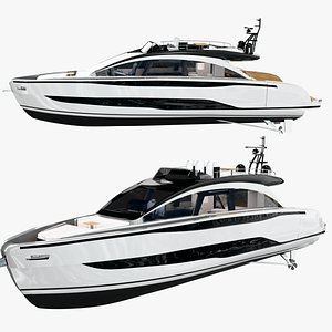 3D Pershing GTX70 Yacht
