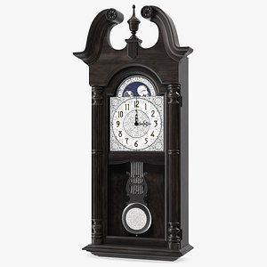 vintage pendulum wall clock 3D