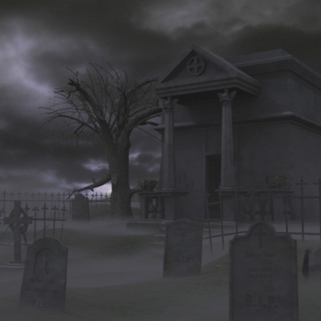 3d Graveyard Crypt Oak