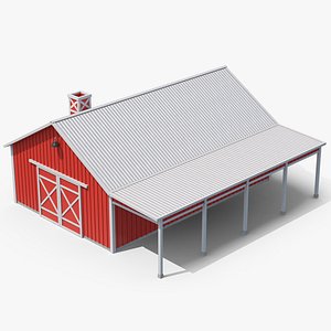 3D Red Barn 3 model