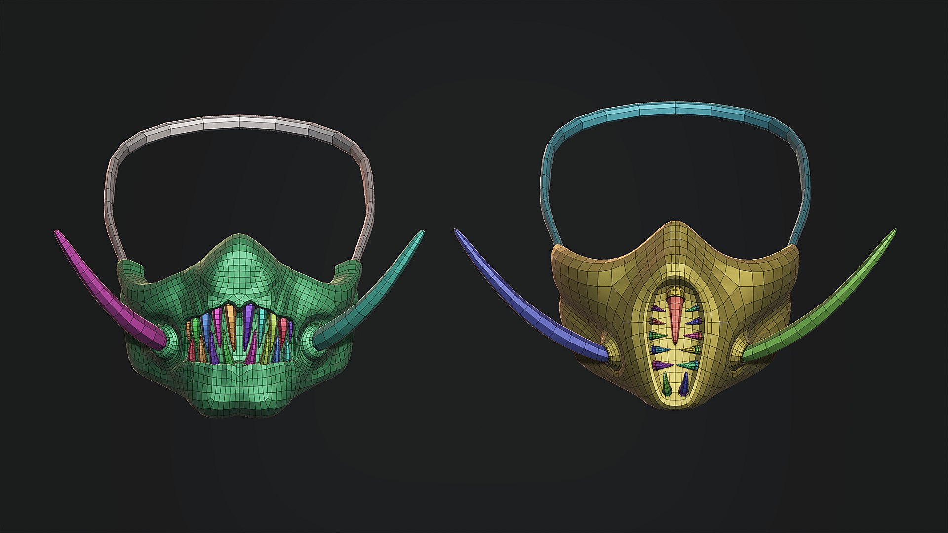 Gas Mask Constructor Kitbash Vol 02 3D - TurboSquid 1841284