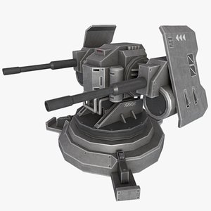 Prototype turret 3D model