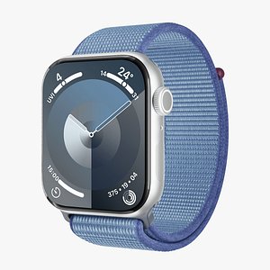 Apple Watch Series 9 Sport Loop Winter Blue Color