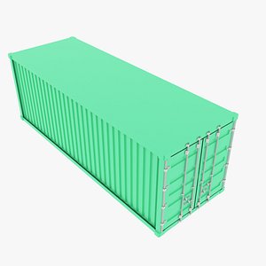 3D model simple cargo container