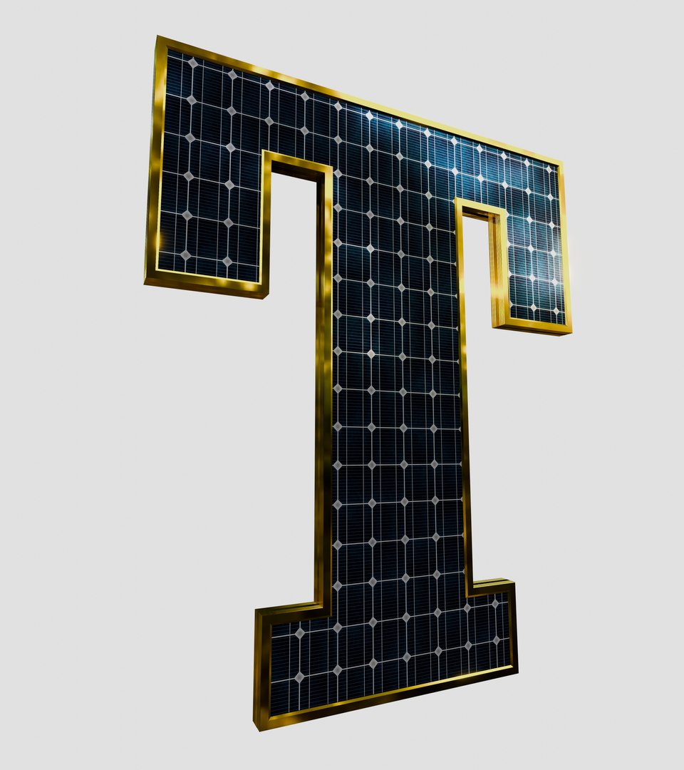Solar Panel Letter - T 3D https://p.turbosquid.com/ts-thumb/VL/Fn4PeJ/00/10/jpg/1718444775/1920x1080/fit_q87/6d55d536c0ecf6b87aa4d32d9445bc6cd891606a/10.jpg