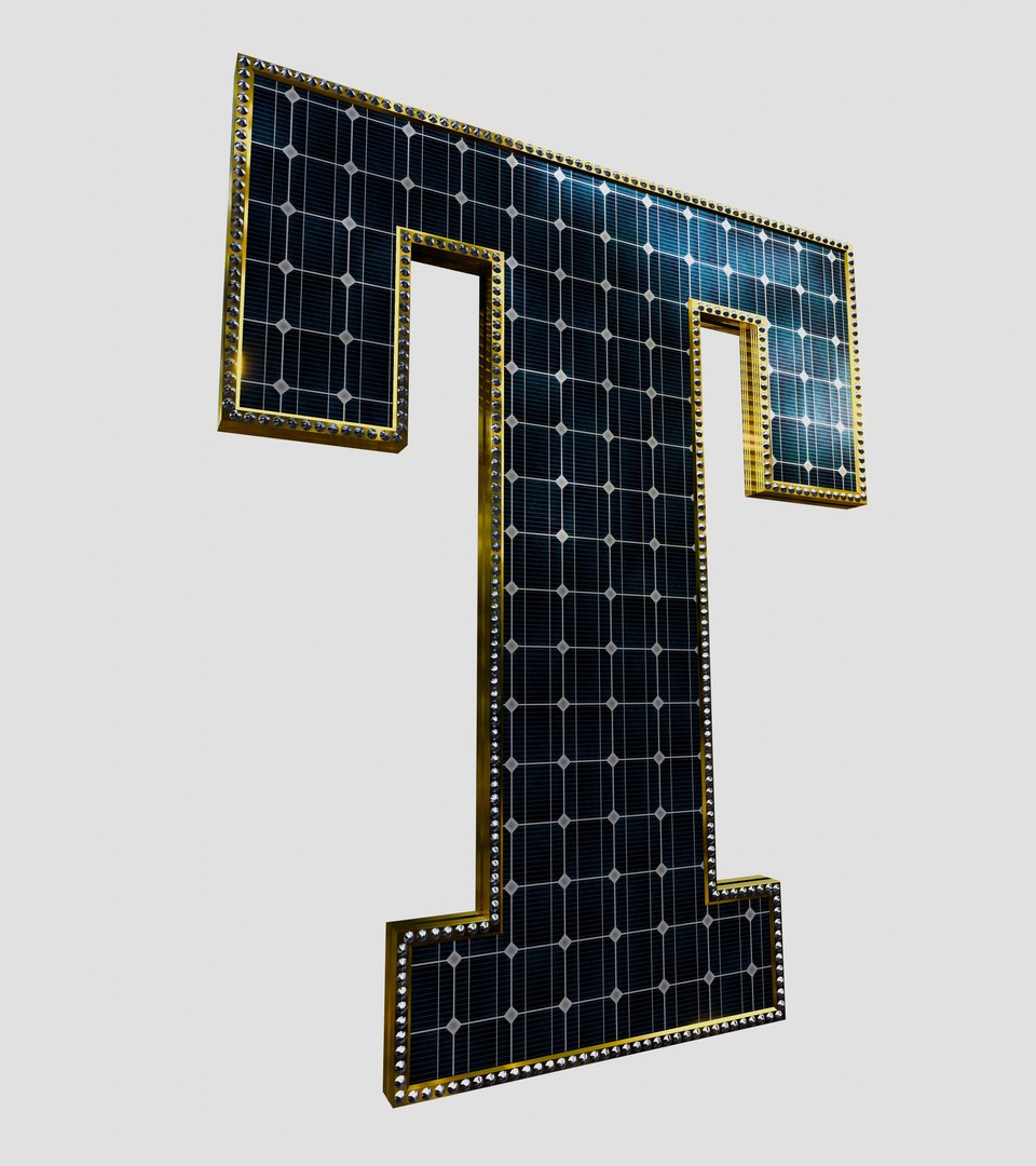 Solar Panel Letter - T 3D https://p.turbosquid.com/ts-thumb/VL/Fn4PeJ/E0/6/jpg/1718444744/1920x1080/fit_q87/140af135defe31fafe954062f89cd886ca85c7e4/6.jpg
