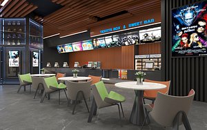Movie Theater Interior 3D model