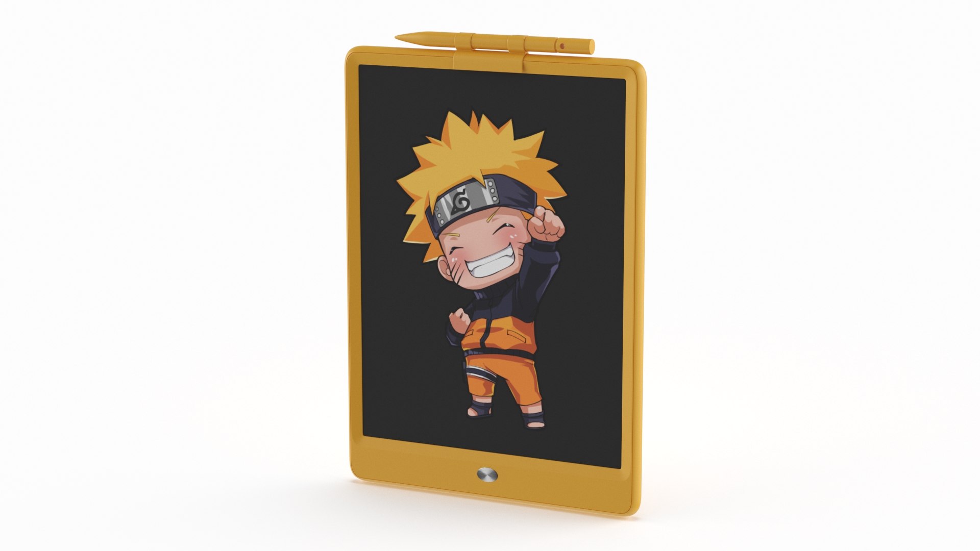 Portable Doodle Board For Children Orange 3D model preview