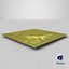 3D condom wrapped yellow model