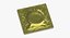 3D condom wrapped yellow model