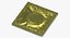 3D condom wrapped yellow model