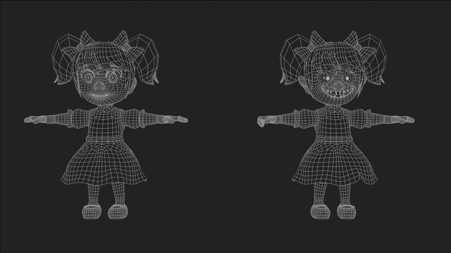 Cute and Creepy Cartoon Girl Pack Low-poly 3D model 3D model https://p.turbosquid.com/ts-thumb/VL/PAy3cs/3k/wireframe/png/1766576454/1920x1080/fit_q87/2d7876ab1d79163c7e616f350725eea2ea341b97/wireframe.jpg