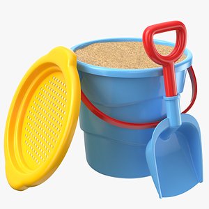 Detailed Bucket And Shovel 3D