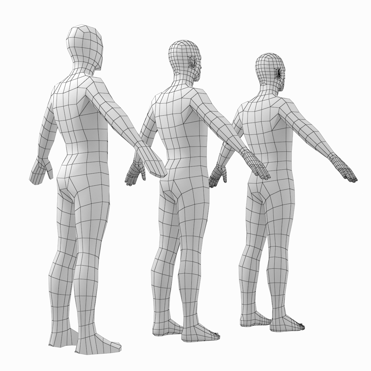 Human female male bodies 3D model - TurboSquid 1374170