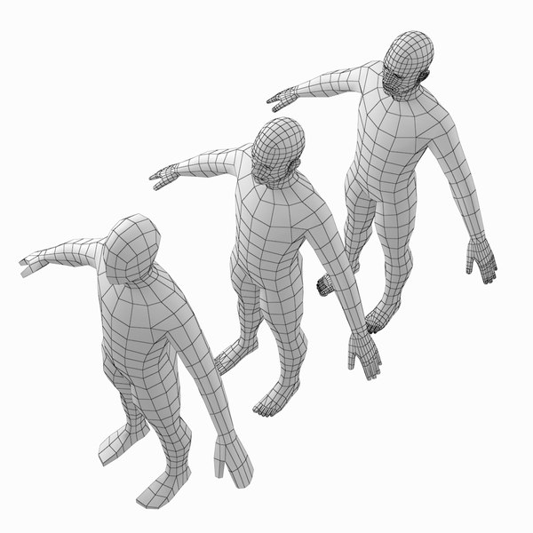 Human female male bodies 3D model - TurboSquid 1374170