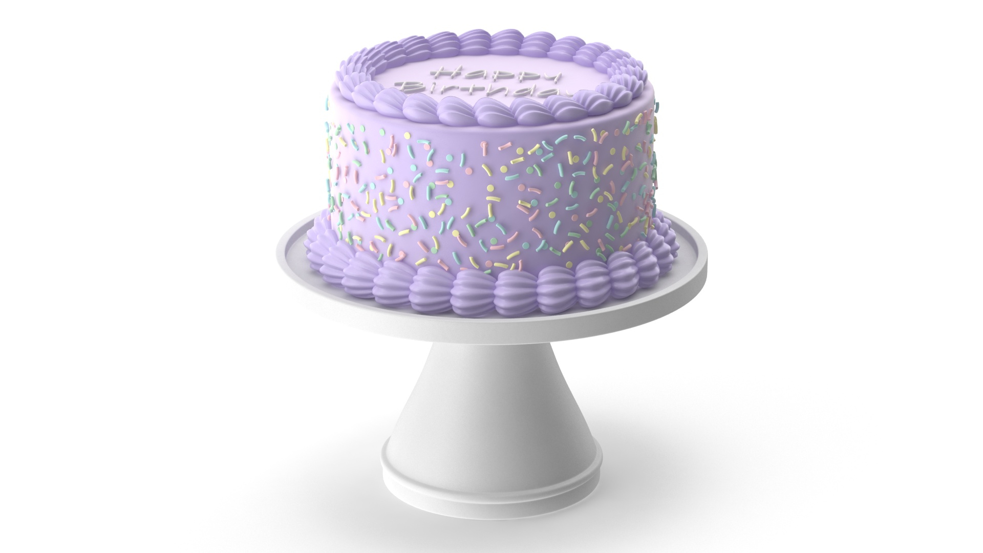 Purple 2 Tier Round Celebration Tier Cake – Tiffany's Bakery