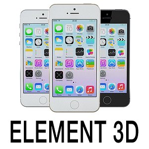 3ds max apple iphone 5s element