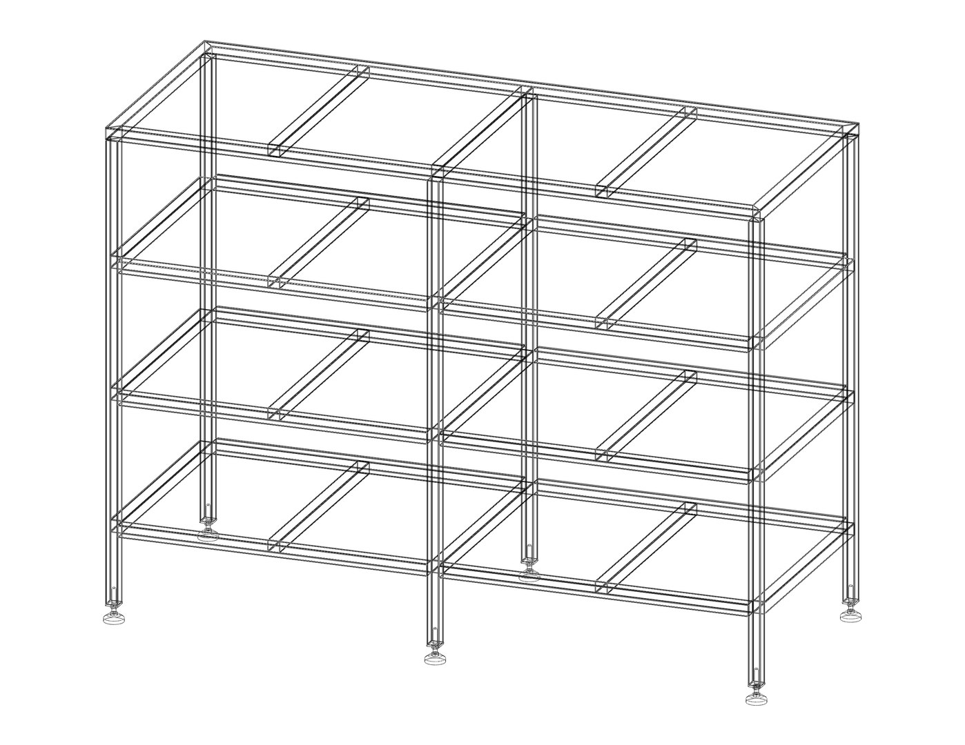 Industrial Shelving Unit 3D Model - TurboSquid 2176461