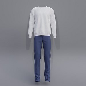 Male outfit - sweatshirt and jeans