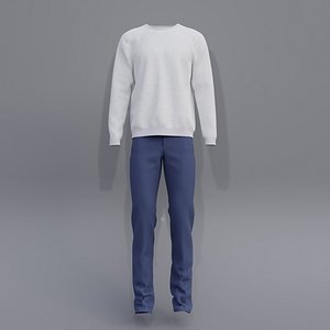 Male outfit - sweatshirt and jeans