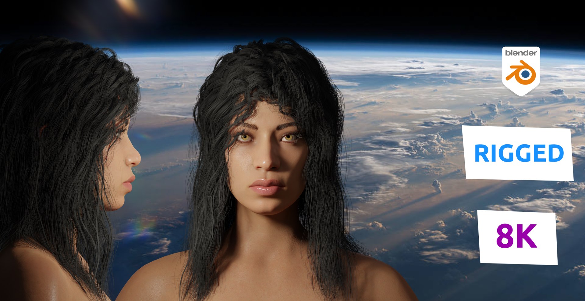 Layla - Rigged Blender Realistic Female Character 3D Model - TurboSquid ...
