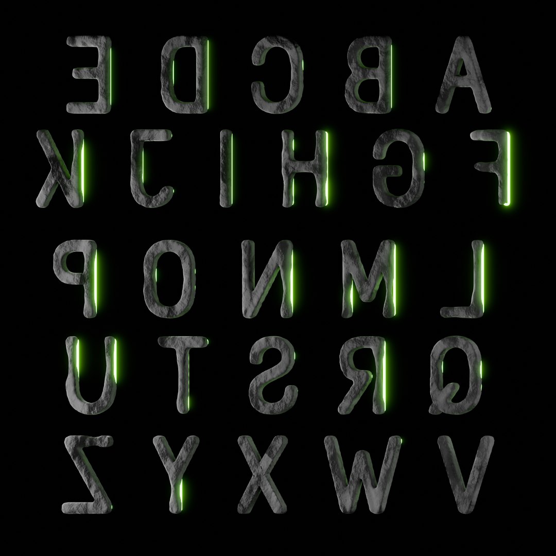 Free Neon Letters 3D - TurboSquid 2190236