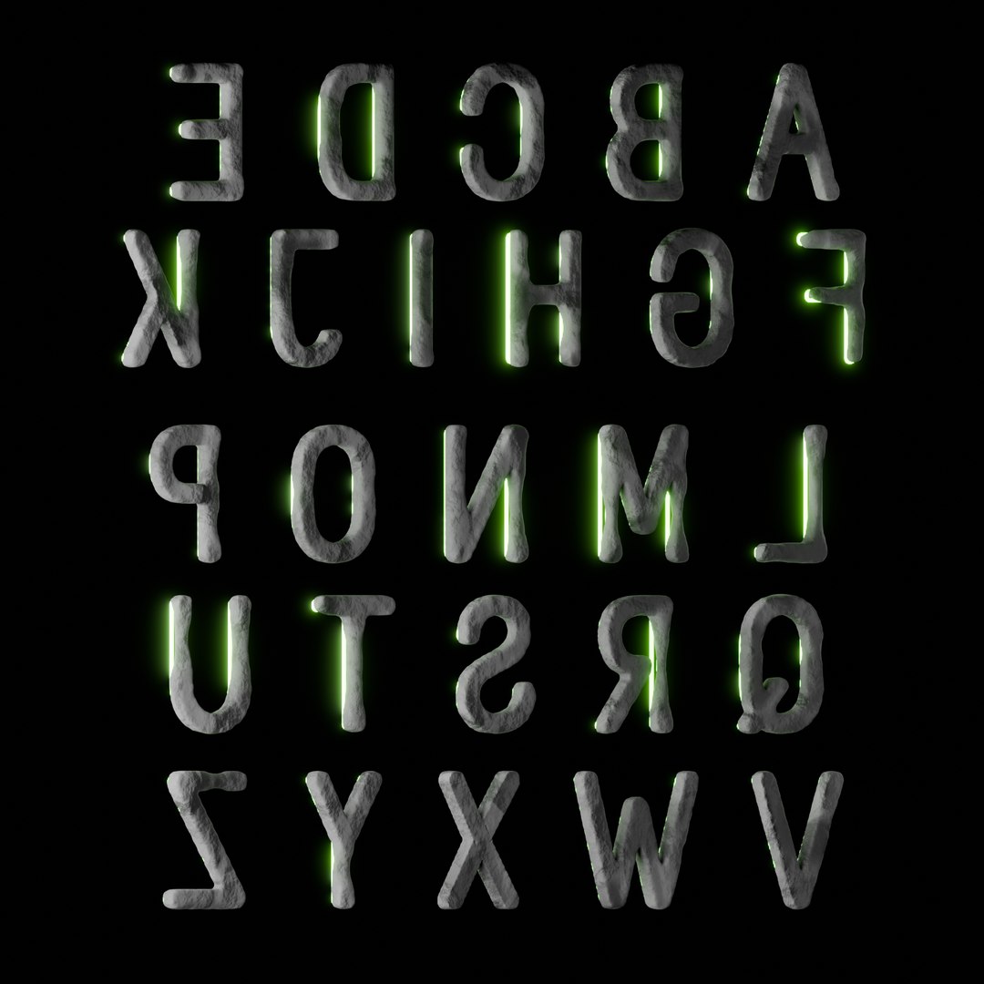 Free Neon Letters 3D - TurboSquid 2190236