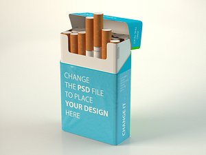 cigarette pack 3D model