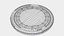 3D model Manhole cover 2