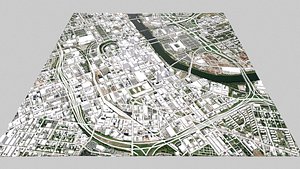 Cityscape Nashville Tennessee USA 3D model