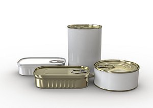 tin cans 3D model
