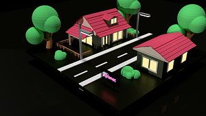 3D walking night