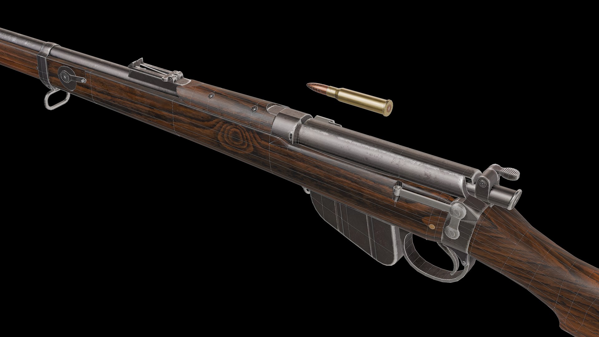 Magazine Lee Enfield MLE Rifle 3D Model - TurboSquid 2558567