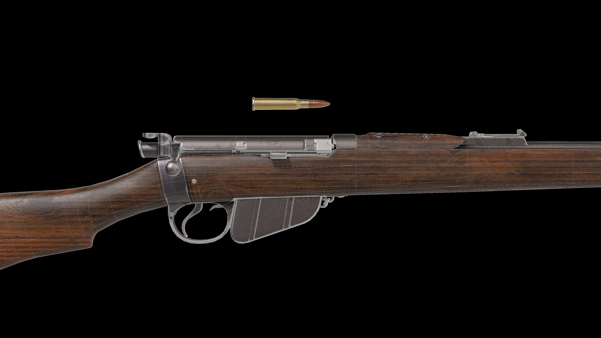 Magazine Lee Enfield MLE Rifle 3D Model - TurboSquid 2558567