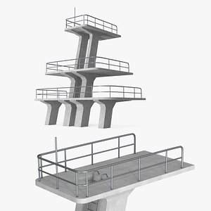 Three-Level Diving Tower with Concrete Structure