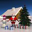 Winter Snow Christmas Scene