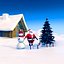 Winter Snow Christmas Scene