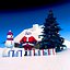 Winter Snow Christmas Scene