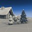 Winter Snow Christmas Scene